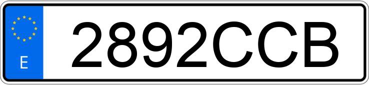 Numer rejestracyjny 2892CCB posiada MERCEDES A (168-169)