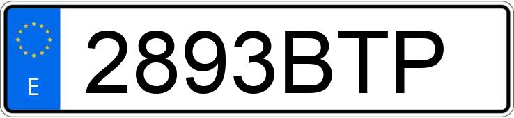 Numer rejestracyjny 2893BTP posiada MERCEDES C 230 (202)