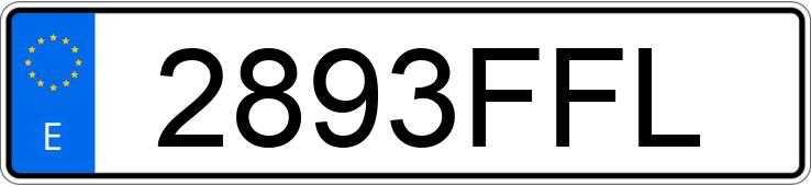 Numer rejestracyjny 2893FFL posiada MERCEDES S (220-221)