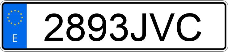 Numer rejestracyjny 2893JVC posiada SEAT TOLEDO