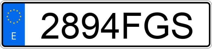 Numer rejestracyjny 2894FGS posiada ALFA ROMEO 147