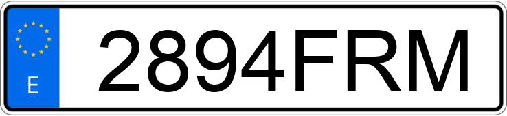 Numer rejestracyjny 2894FRM posiada FIAT PUNTO Numer rejestracyjny 2894FRM posiada FIAT PUNTO