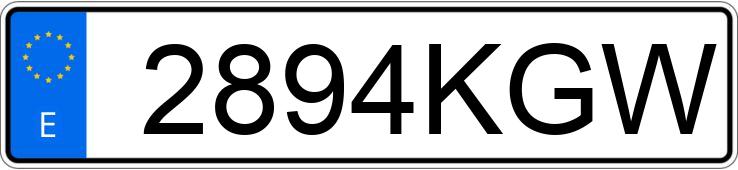 Numer rejestracyjny 2894KGW posiada MAZDA MX-5