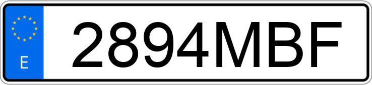 Numer rejestracyjny 2894MBF posiada CITROEN BERLINGO