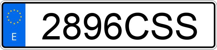 Numer rejestracyjny 2896CSS posiada NISSAN MICRA