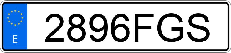 Numer rejestracyjny 2896FGS posiada FORD FIESTA