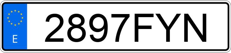 Numer rejestracyjny 2897FYN posiada BMW SERIE 3