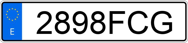 Numer rejestracyjny 2898FCG posiada VOLVO V50