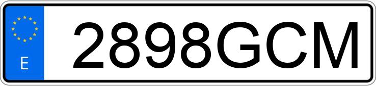 Numer rejestracyjny 2898GCM posiada VOLKSWAGEN GOLF