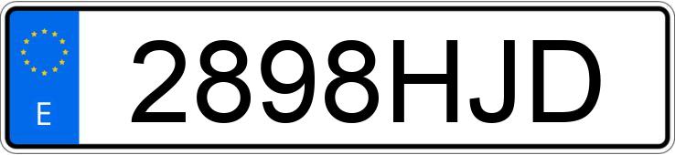 Numer rejestracyjny 2898HJD posiada MERCEDES C (204)