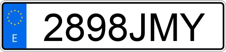 Numer rejestracyjny 2898JMY posiada DUCATI MONSTER