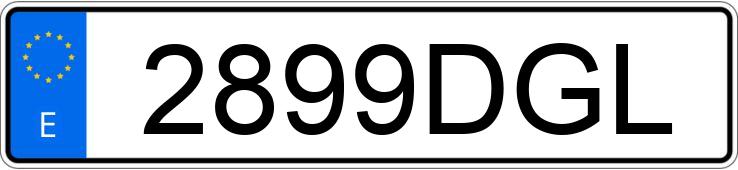 Le numéro d’enregistrement 2899DGL a OPEL ASTRA