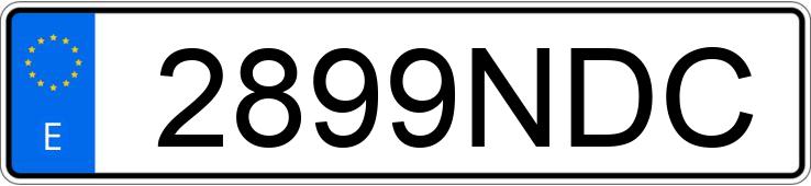 Numer rejestracyjny 2899NDC posiada BYD SEAL