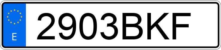 Numer rejestracyjny 2903BKF posiada PEUGEOT 406