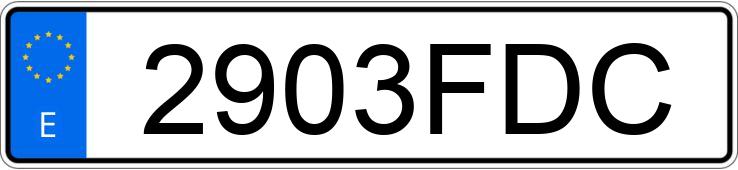 Numer rejestracyjny 2903FDC posiada RENAULT MEGANE