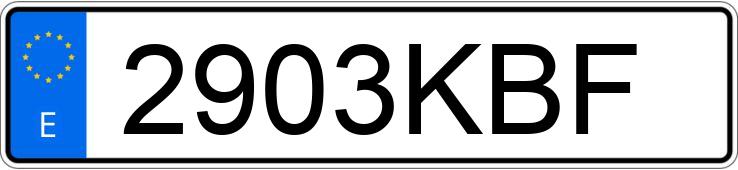 Numer rejestracyjny 2903KBF posiada FORD FOCUS