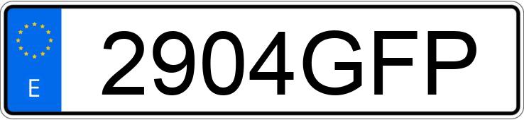 Numer rejestracyjny 2904GFP posiada BMW SERIE 1