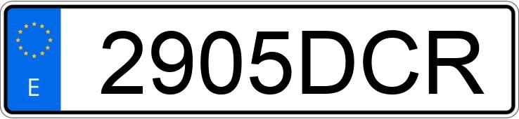 Numer rejestracyjny 2905DCR posiada DAEWOO KALOS Numer rejestracyjny 2905DCR posiada DAEWOO KALOS