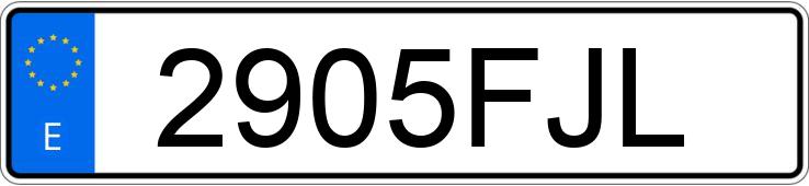 Numer rejestracyjny 2905FJL posiada OPEL MERIVA