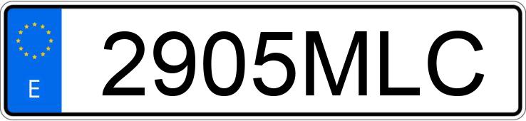 Numer rejestracyjny 2905MLC posiada AUDI Q3 SPORTBACK