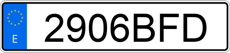 Numer rejestracyjny 2906BFD posiada RENAULT CLIO