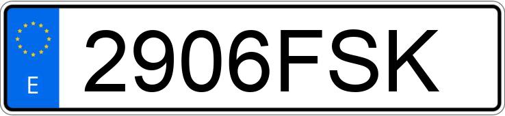 Numer rejestracyjny 2906FSK posiada AUDI A4