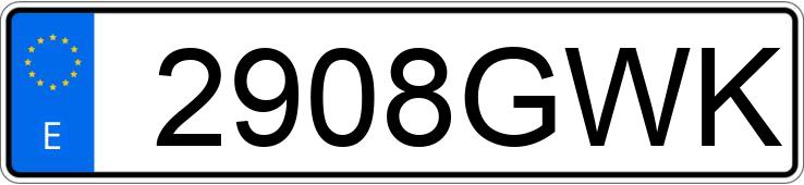 Numer rejestracyjny 2908GWK posiada RENAULT GRAND MODUS