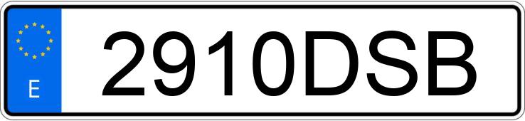 Numer rejestracyjny 2910DSB posiada OPEL ASTRA