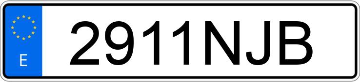 Numer rejestracyjny 2911NJB posiada BMW SERIE 3