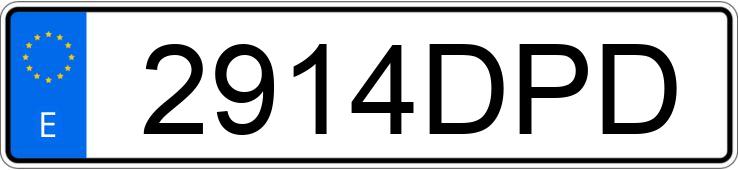 Numer rejestracyjny 2914DPD posiada volgswagen golf