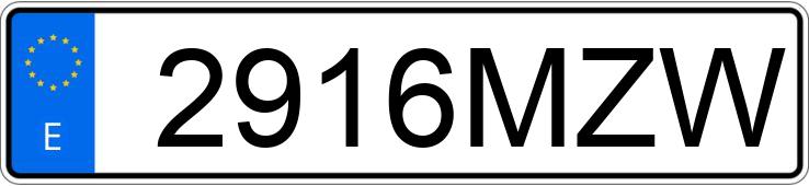 Numer rejestracyjny 2916MZW posiada VOLKSWAGEN MULTIVAN Numer rejestracyjny 2916MZW posiada VOLKSWAGEN MULTIVAN