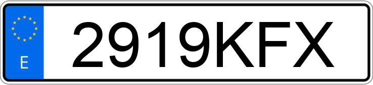 Numer rejestracyjny 2919KFX posiada KAWASAKI Z 900