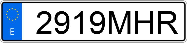 The registration number 2919MHR has KIA CEED