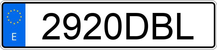 Numer rejestracyjny 2920DBL posiada VOLVO S60