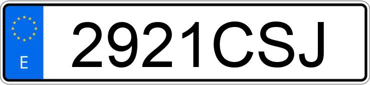 Numer rejestracyjny 2921CSJ posiada NISSAN ALMERA TINO