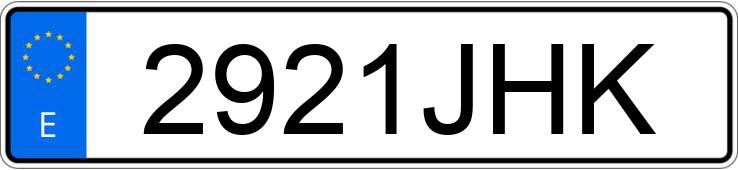 Numer rejestracyjny 2921JHK posiada HYUNDAI I30