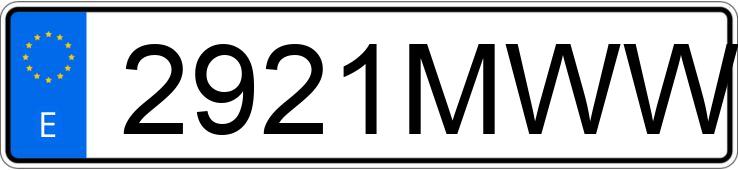 Numer rejestracyjny 2921MWW posiada NISSAN QASHQAI