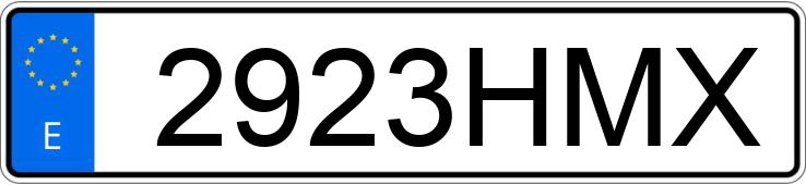 Numer rejestracyjny 2923HMX posiada CITROEN C3