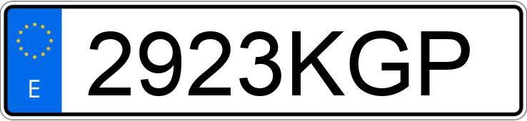 Numer rejestracyjny 2923KGP posiada VOLKSWAGEN SCIROCCO