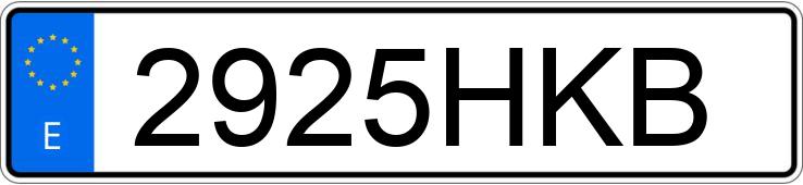 Numer rejestracyjny 2925HKB posiada HYUNDAI IX 35