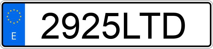 Numer rejestracyjny 2925LTD posiada MERCEDES CLA (118)