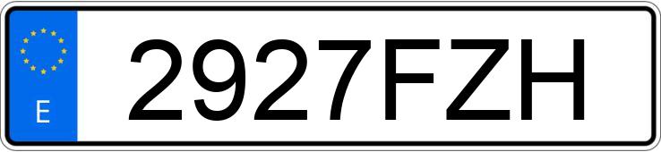 Numer rejestracyjny 2927FZH posiada CITROEN C4 PICASSO 5PZ