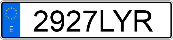 Numer rejestracyjny 2927LYR posiada PORSCHE 911 Numer rejestracyjny 2927LYR posiada PORSCHE 911