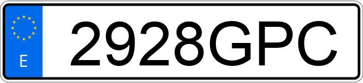 Numer rejestracyjny 2928GPC posiada VOLKSWAGEN EOS