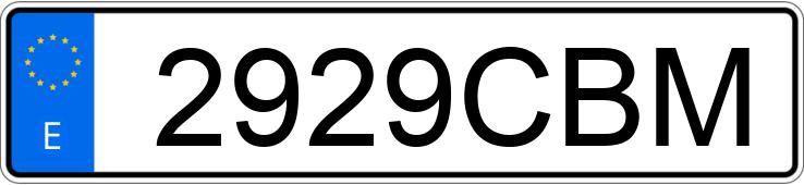 Numer rejestracyjny 2929CBM posiada FORD FIESTA