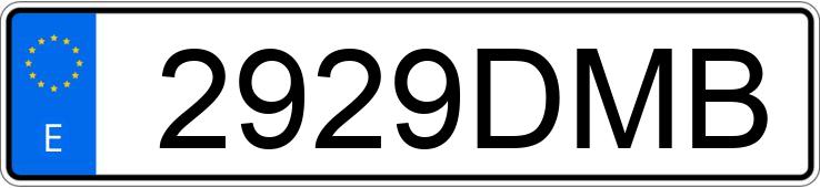 Numer rejestracyjny 2929DMB posiada SEAT ALTEA