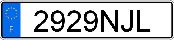 Numer rejestracyjny 2929NJL posiada TOYOTA C-HR