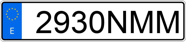 Numer rejestracyjny 2930NMM posiada PEUGEOT 208