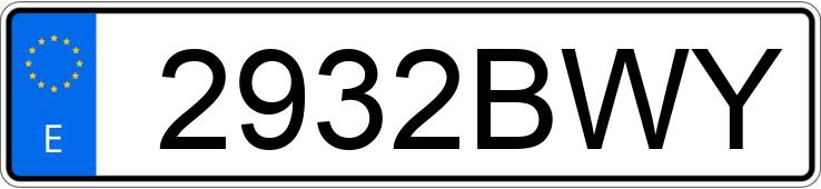 Numer rejestracyjny 2932BWY posiada CITROEN XSARA 2.0 HDI PREMIER