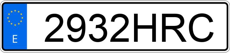 Numer rejestracyjny 2932HRC posiada FORD FIESTA